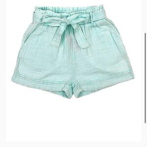 Simply Southern Mint Green Gauze Pull On Shorts Size XL NWT Front Tie